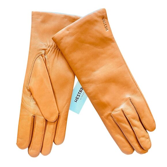 Hestra Womens Leather Hairsheep Gloves Size 6.5 Lined In Soft Wool New With Tags - Picture 6 of 8